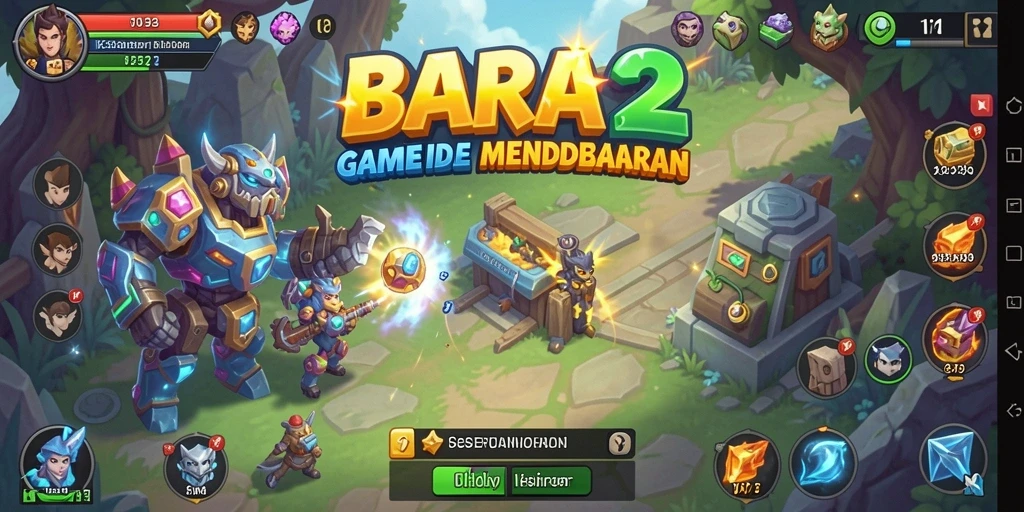 Tampilan gameplay menakjubkan dari BARA22 yang penuh dengan keseruan.