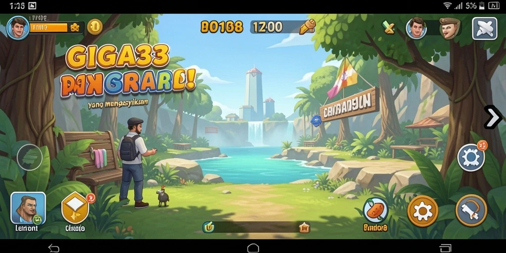 Tangkapan layar GIGA33 menampilkan gameplay santai yang mengasyikkan.