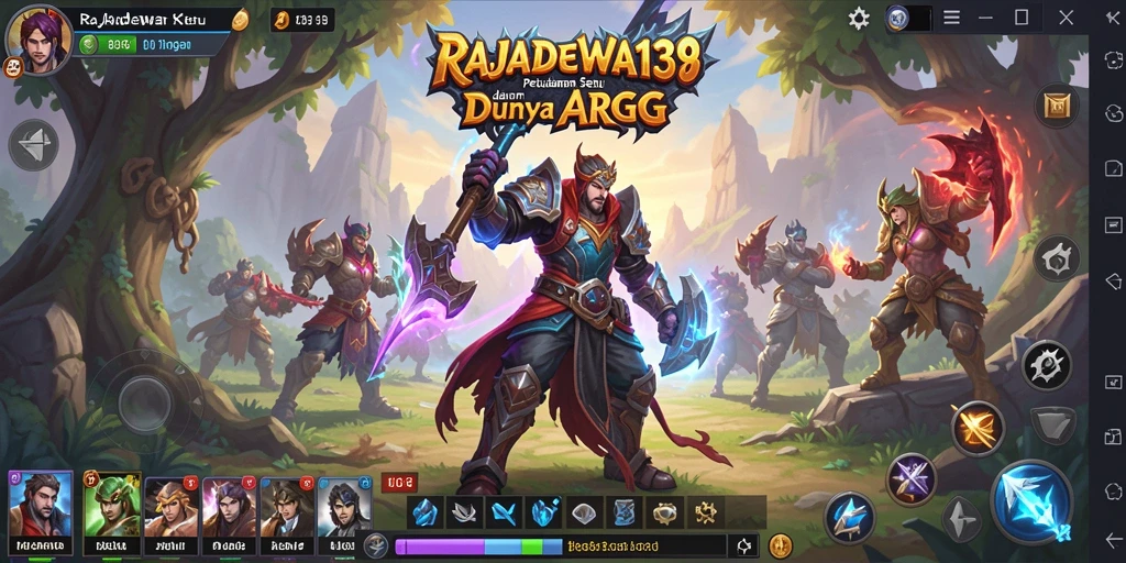 Screenshot gameplay RAJADEWA138 yang menampilkan pertarungan intens.
