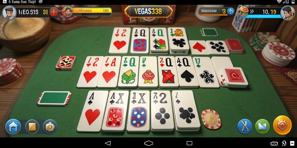 Tampilan gameplay Gaple yang seru dan penuh strategi.