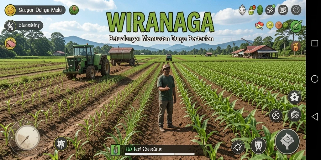 Tampilan gameplay yang menarik dan mendidik di WIRANAGA.